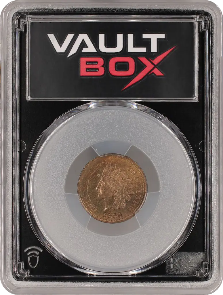 1864 1C L ON RIBBON PCGS MS61BN FRONT