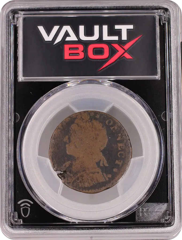 1787 CT 1/2P MAILED BUST LEFT PCGS G04BN FRONT