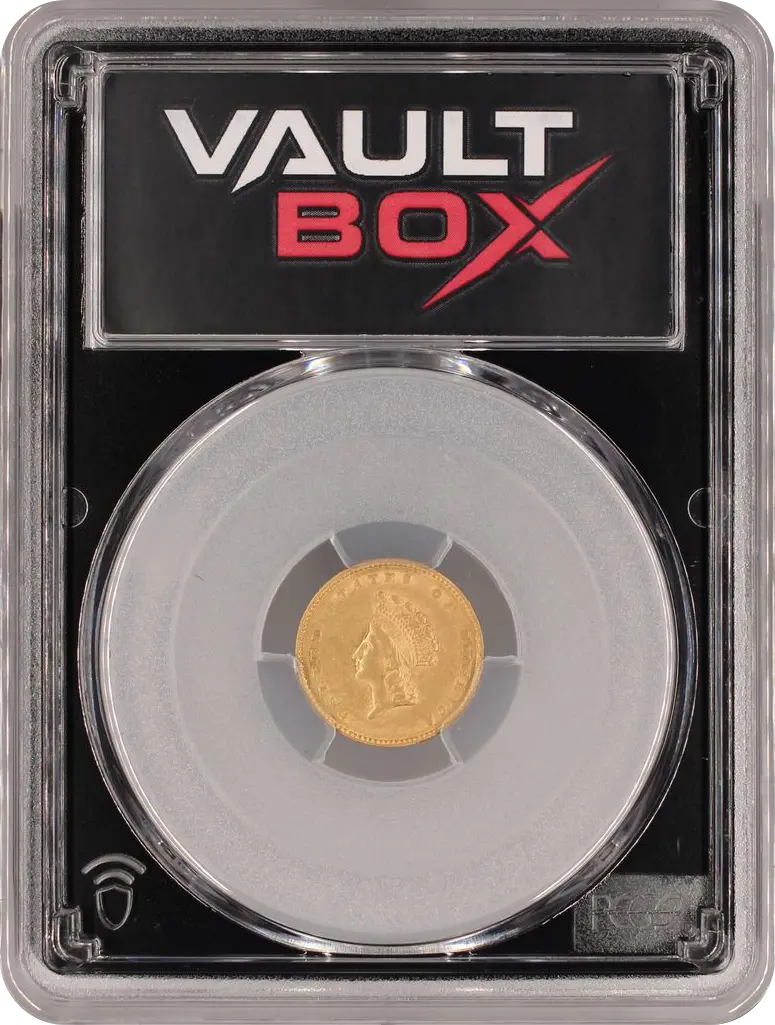 1855 G$1 PCGS AU53 FRONT