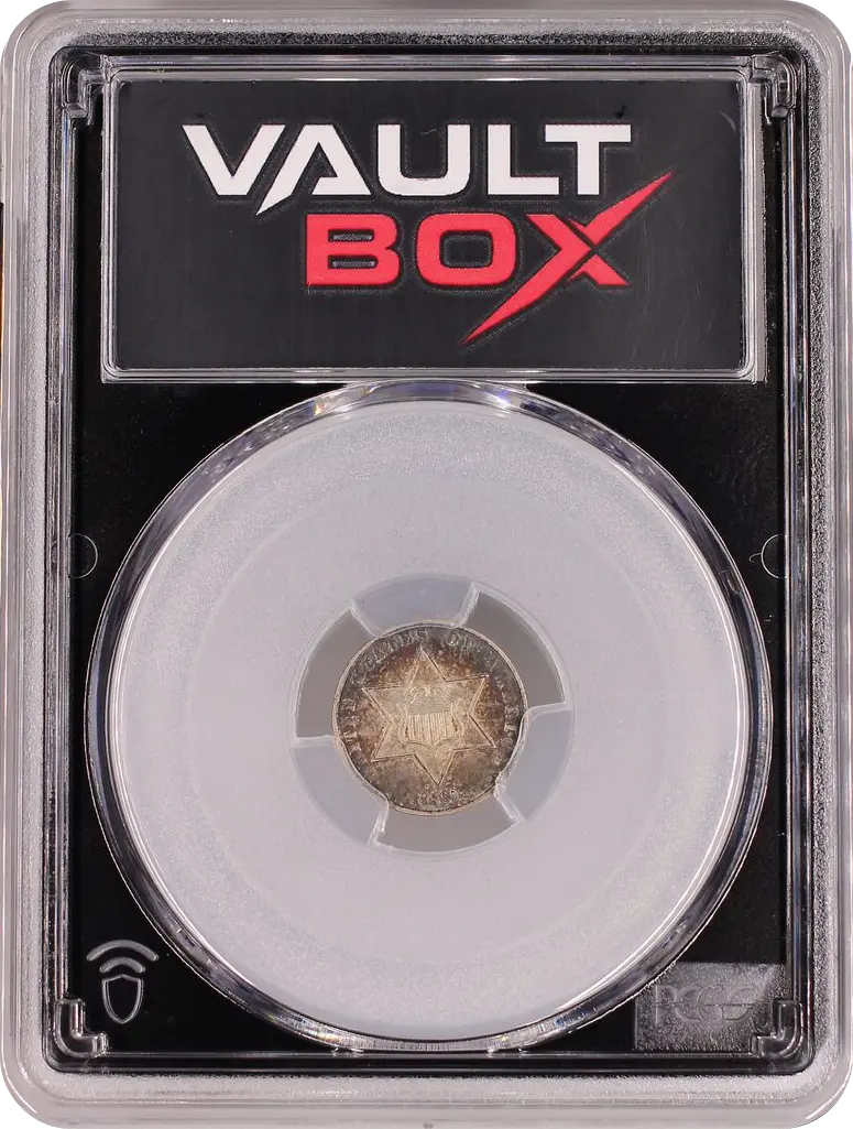 1860 3CS PCGS AU55 FRONT