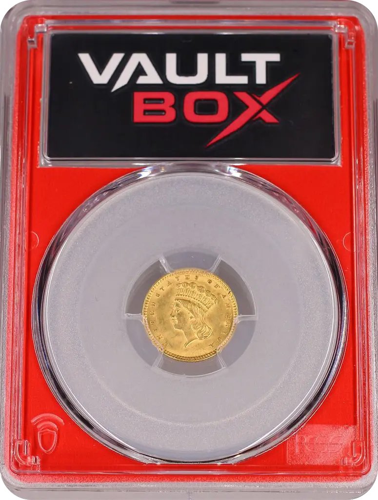 1857 G$1 PCGS MS62 FRONT