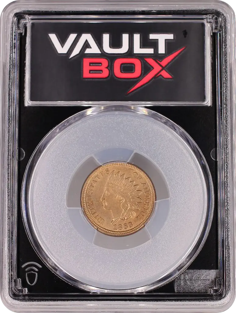 1863 1C PCGS MS63 FRONT