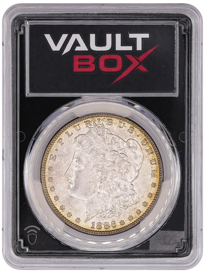 1886 $1 PCGS MS65 CAC FRONT
