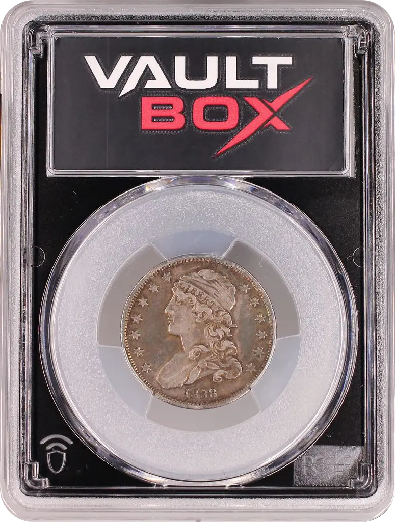 1838 25C CAPPED BUST PCGS XF40 FRONT