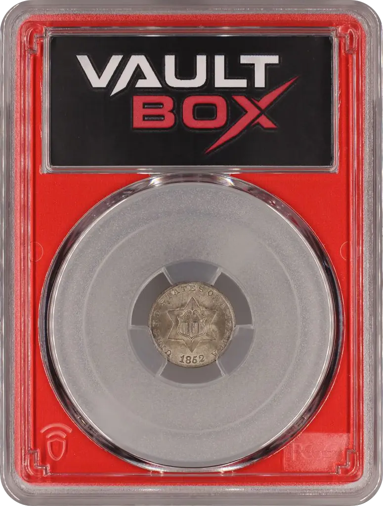 1852 3CS PCGS MS65 FRONT
