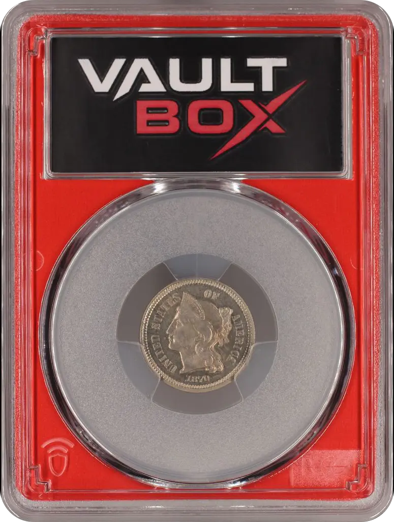 1870 3CN PCGS PR65 FRONT